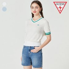 GUESS Jeans S/S [여성] OO2S1674 반팔 카라 V넥 스웨터