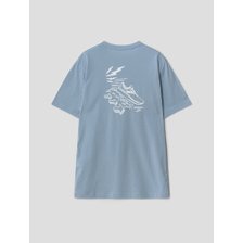남성 그래픽 반팔 티셔츠 스카이 블루
