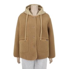 [UCLA]여성)뽀글이 니트탈부착 후디점퍼[BEIGE]UB1UJ50 25