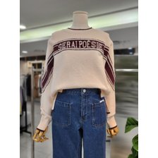 루즈핏 레터링 타월링 니트티(GNA2KP122F)_추가이미지