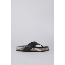 Simple flip flop sandal(black) DG2AM22040BLK