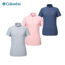컬럼비아 여성 기능성 집업 반팔 티셔츠 YL6822 D325