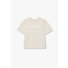 [24SS]글리터 레터링 퍼프 숄더 티셔츠(7254240109)