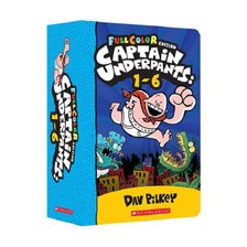 (영어원서) Captain Underpants 캡틴언더팬츠 1-6 풀컬러 박스세트