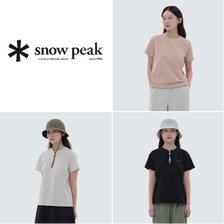 스노우피크 어패럴 에코 퀵드라이 여성 베이직 반팔 티셔츠 S24MWTTS13
