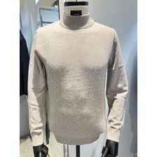 바쏘&바쏘옴므]2024 FW 따뜻한 울 캐시미어 터틀넥니트 라이트베이지