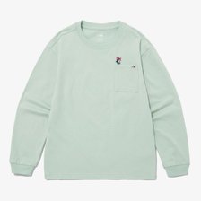 [아동] 노스페이스키즈 애니 메이트 롱슬리브 라운드 티 NT7TP03V LIGHT KHAKI