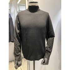 바쏘&바쏘옴므]2024 FW 따뜻한 캐시미어 혼방 터틀넥 니트 블랙