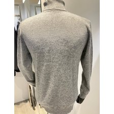 바쏘&바쏘옴므]2024 FW 따뜻한 울 캐시미어 터틀넥니트 그레이_추가이미지