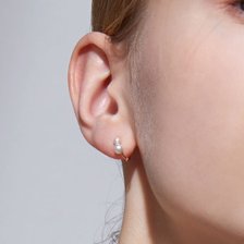 [스톤헨지] 14K 진주 원터치 귀걸이 U0019