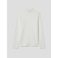 (BF2941CE10) 22FW [Essential] 아이보리 폴리 하프넥 티셔츠