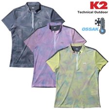 K2 여성 OSSAK LIGHT 집업 반팔 냉감 티셔츠 KWM20271