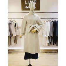 (라인어디션)(N557)하이넥 벨티드 울 코트(NWHCML0300)