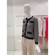 단가라 단추 포인트 가디건 (GMBR1CD33)_추가이미지