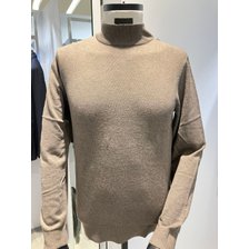 바쏘&바쏘옴므]2024 FW 따뜻한 캐시미어 혼방 터틀넥 니트 모카