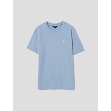 (BF2742UE1Q) 22FW Essential스카이블루코튼 바이크 자수 레귤러핏 티셔츠