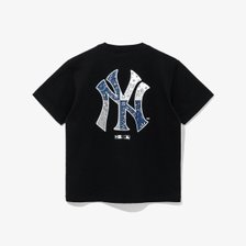 뉴에라키즈 MLB 뉴욕 양키스 페이즐리 티셔츠 블랙(14310261)_추가이미지