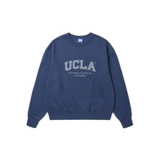 [UCLA]남여공용)UCLA로고 프린트 기모스웨트맨투맨[BLUE]UZALT91 43