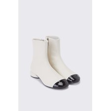 Round toe ankle boots(ivory) DG3CW23521IVY