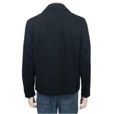 바쏘&바쏘옴므]2024 S/S 비건 스웨이드 트러거 점퍼 블랙_추가이미지