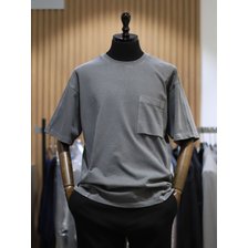 BON 다크그레이 가먼트다잉 일루미네이션 오버핏 반팔 티셔츠 BN4MTS757_추가이미지