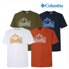 컬럼비아 S21  남성 면 프린팅 라운드 티셔츠 C22AX2959