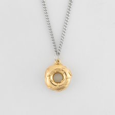 DONUT NEC SILVER925_18K GOLD PLATED