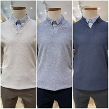 [올젠] F/W 셔츠 레이어드 스웨터 3종 택1-갤광교 ZPD4ER1501