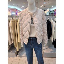 (23봄)라운드넥 퀼팅 다운점퍼(N231OWDC04)