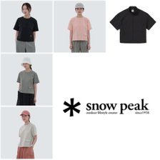 [스노우피크]루트 여성 세미 크롭 포켓 반팔 티셔츠-S24MWRTS61