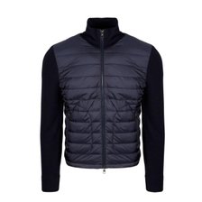 26FW 몽클레어 패딩 울 가디건 9B50700 A9341 777 NAVY BLUE DO