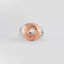 DONUT RNG SILVER925_18K ROSEGOLD PLATED