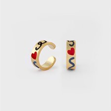 DOODLE EARCUFF(3mm) SILVER925(18K GOLD PLATED)