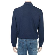 바쏘&바쏘옴므]2024 S/S 네이비컬러 기본카라 면티셔츠_추가이미지