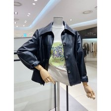 [22 봄]에코레더 싱글 자켓(GMZALI660F)_추가이미지