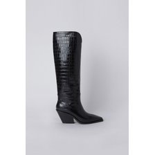 Crocodile long boots(black) DG3BW22502BLK