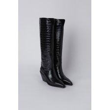 Crocodile long boots(black) DG3BW22502BLK_추가이미지