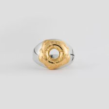 DONUT RNG SILVER925_18K GOLD PLATED