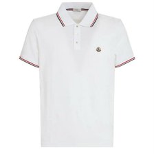[명품] 몽클레어 삼선 라이닝 로고패치 반팔 카라티 8A70300