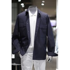 BON 다크그레이 레이어드 셔츠형 재킷 BN2SJP247