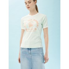 [24S/S] 듀엘 리브 블록 프린팅 티셔츠(D242MSM036)