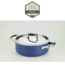 [finn ilo] 핀일로 헥사 칼라스텐 통5중 22cm 전골냄비+스텐뚜껑(4color)