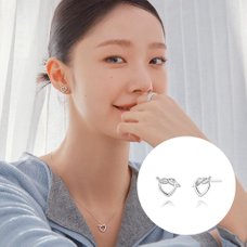 [채원빈 착용][스톤헨지] Love Knot 실버 귀걸이 F0283