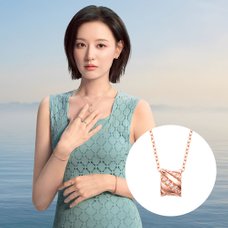 [김지원 착용/스톤헨지] 엘리먼츠 14K 로즈골드 목걸이 SA26B02U_추가이미지