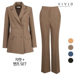 VIVID SET 여성 로블 봄가을 정장자켓+정장팬츠 세트