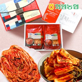 [화원농협] 이맑은 김치 선물세트 3kg x 2종 (전라도식 포기+총각김치)