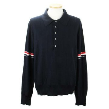 [명품] 톰브라운 울 릴랙스 폴로 니트 MKP108A Y1002 415