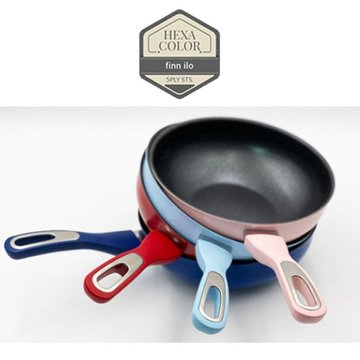 [finn ilo] 핀일로 헥사 칼라스텐 통5중 24cm 궁중팬 (4color)