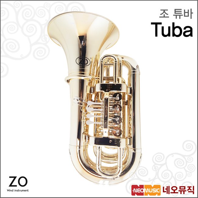 조 튜바 ZO Plastic Tuba /Gold/Bb Key/가방포함