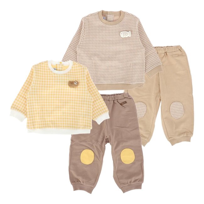 (압소바쌍둥이,백일,돌,아기외출복)밍키상하2벌세트(A27-2A2866) 추가 이미지